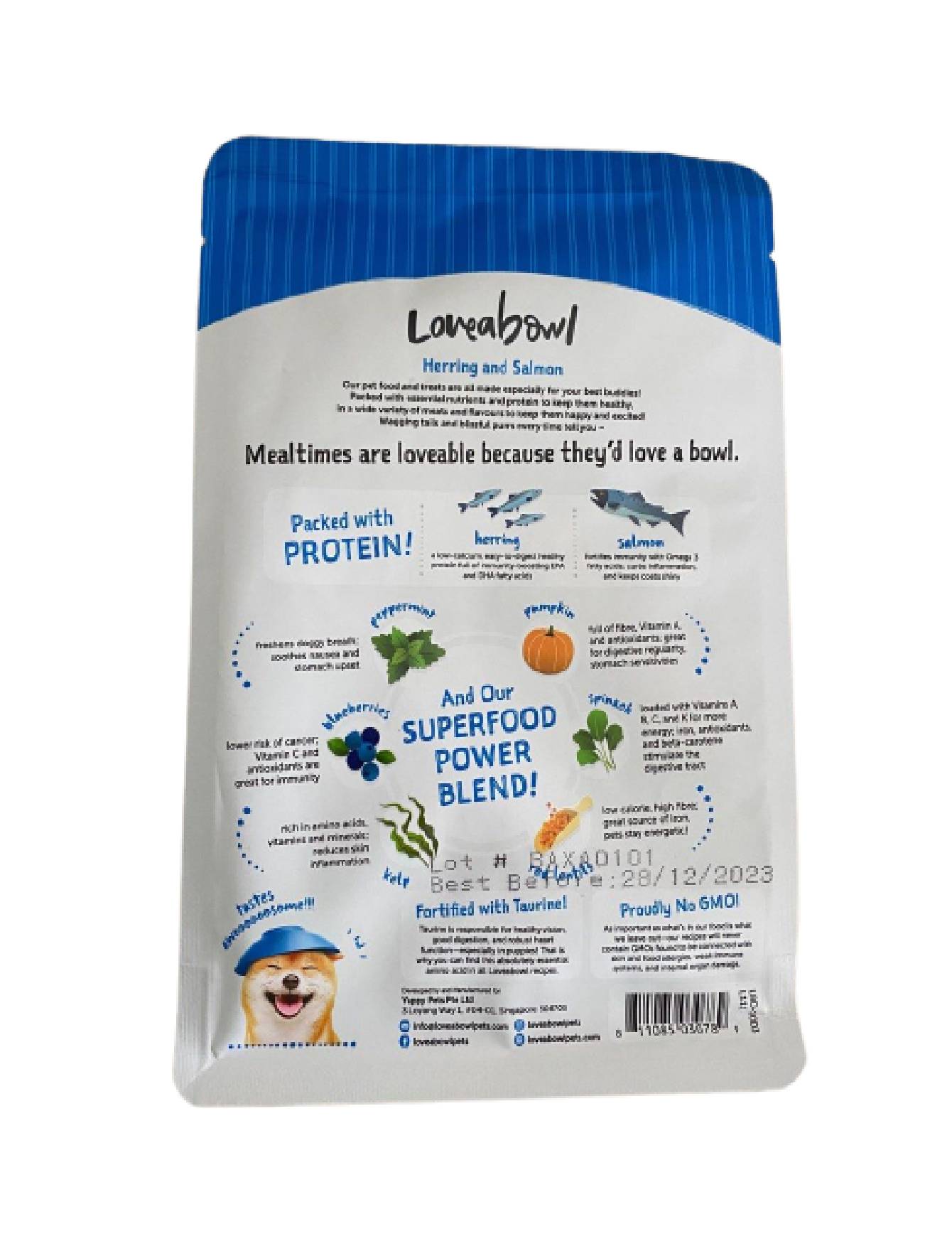 Loveabowl Dog 250g Herring and Salmon Dry Dog Food image 3