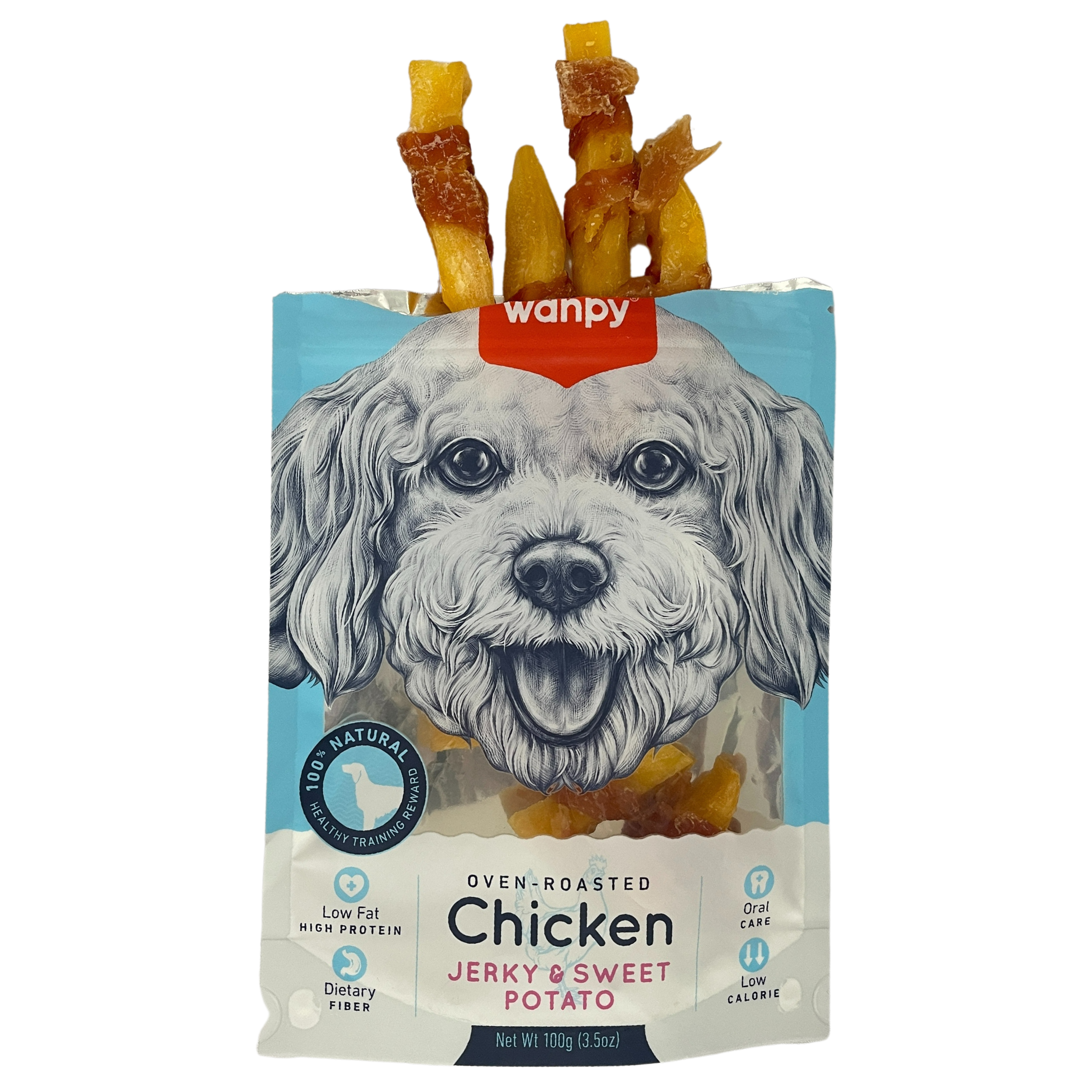 Wanpy Oven-Roasted Chicken & Sweet Potato Twisted 100g Dog Snack image 6