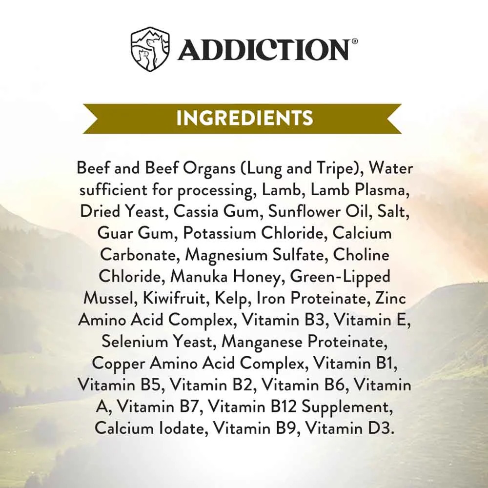 Addiction Dog Wild Islands 185g Highland Beef & Lamb Grain Free Wet Canned Dog Food image 4