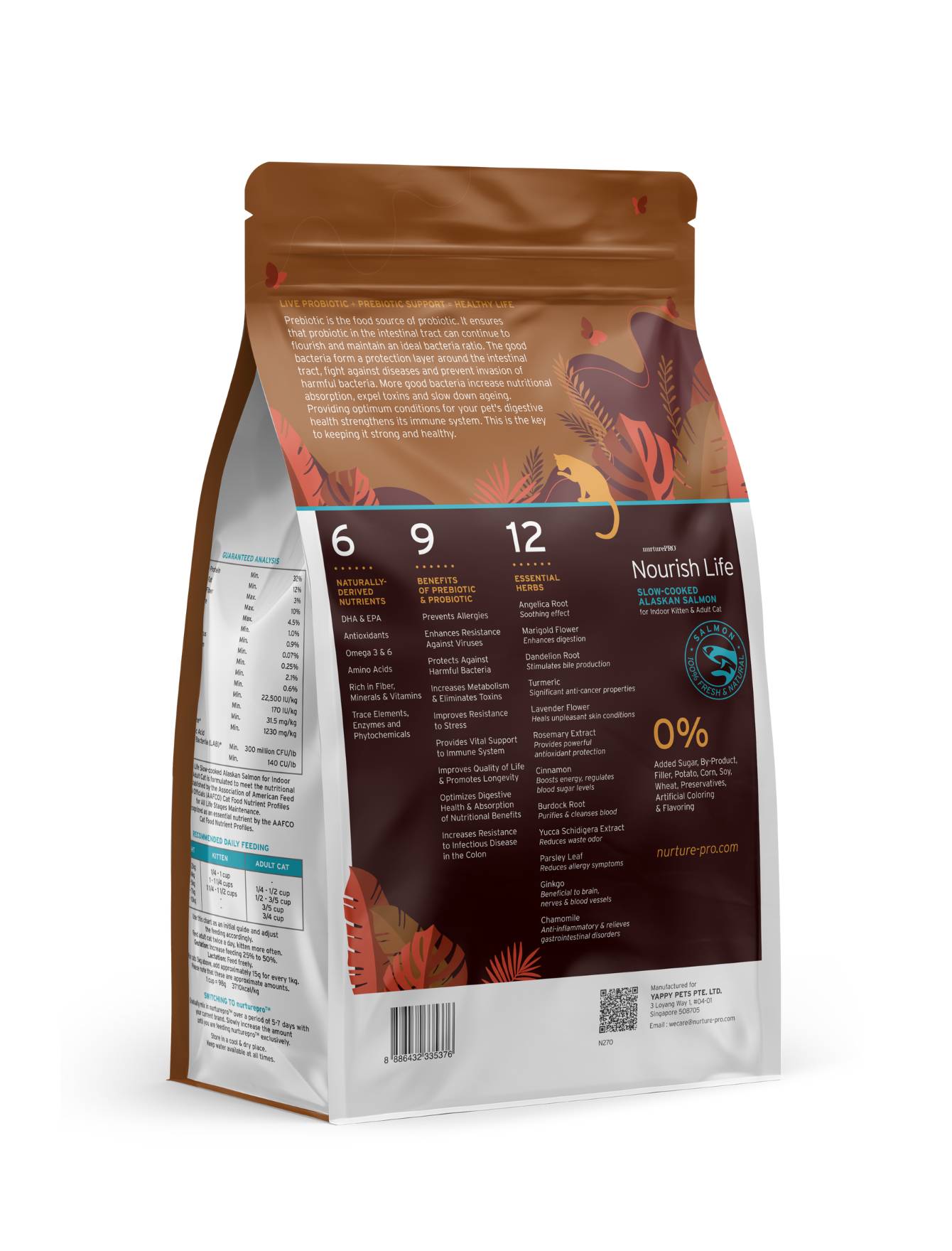 Nurture Pro Cat Nourish Life 1.8kg Slow-Cooked Alaskan Salmon For Indoor Kitten & Adult Cat Dry Cat Food image 2