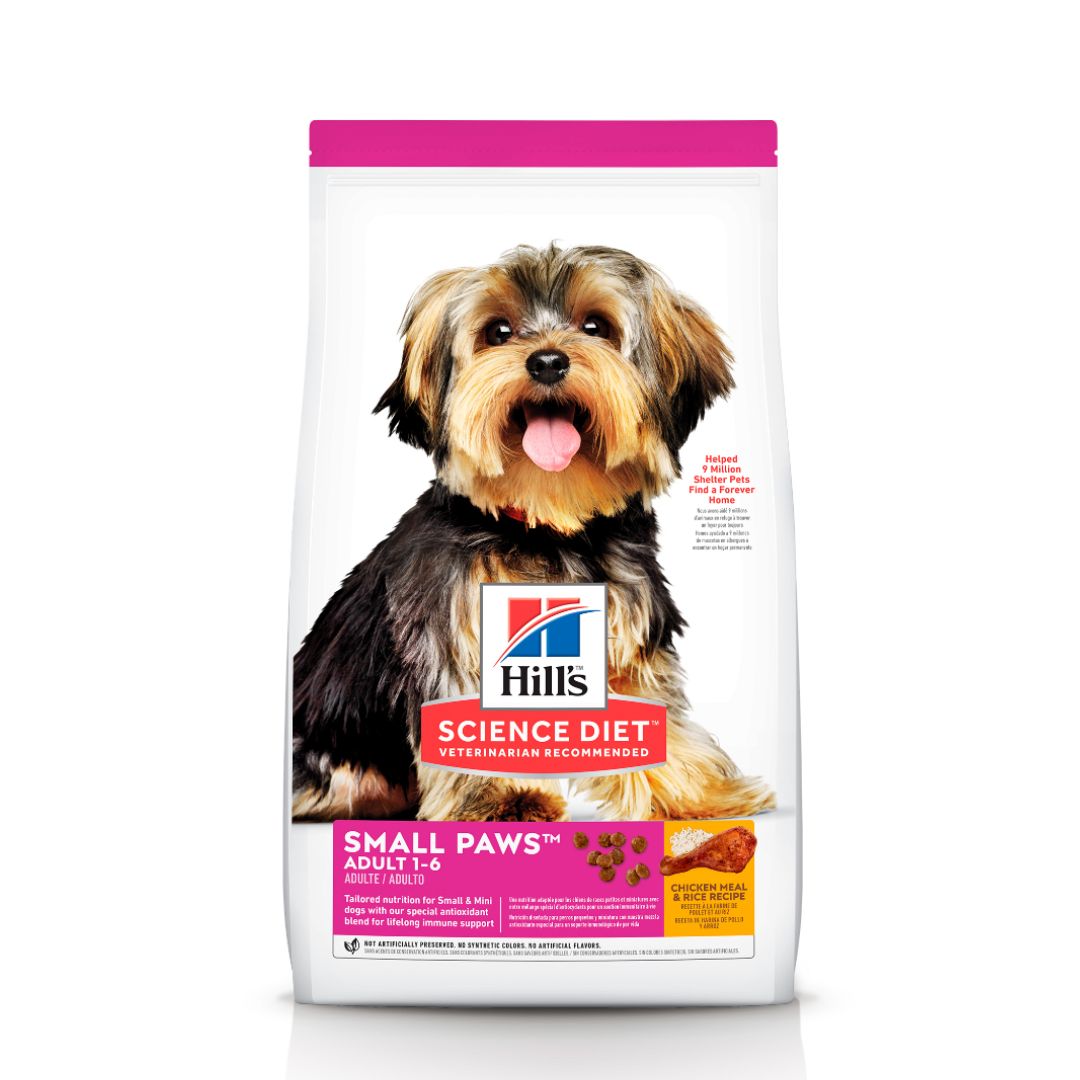 Hill's Science Diet Canine Adult Small Paws Chicken Meal & Rice Recipe Dry Dog Food image 3