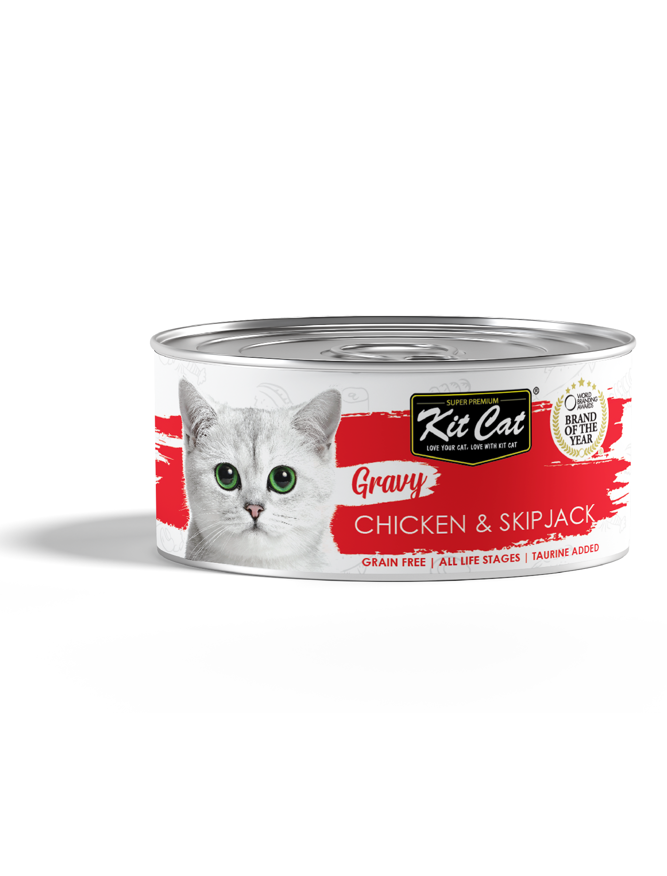Kit Cat 70g Gravy Canned Chicken & Skipjack Wet Cat Food image 2