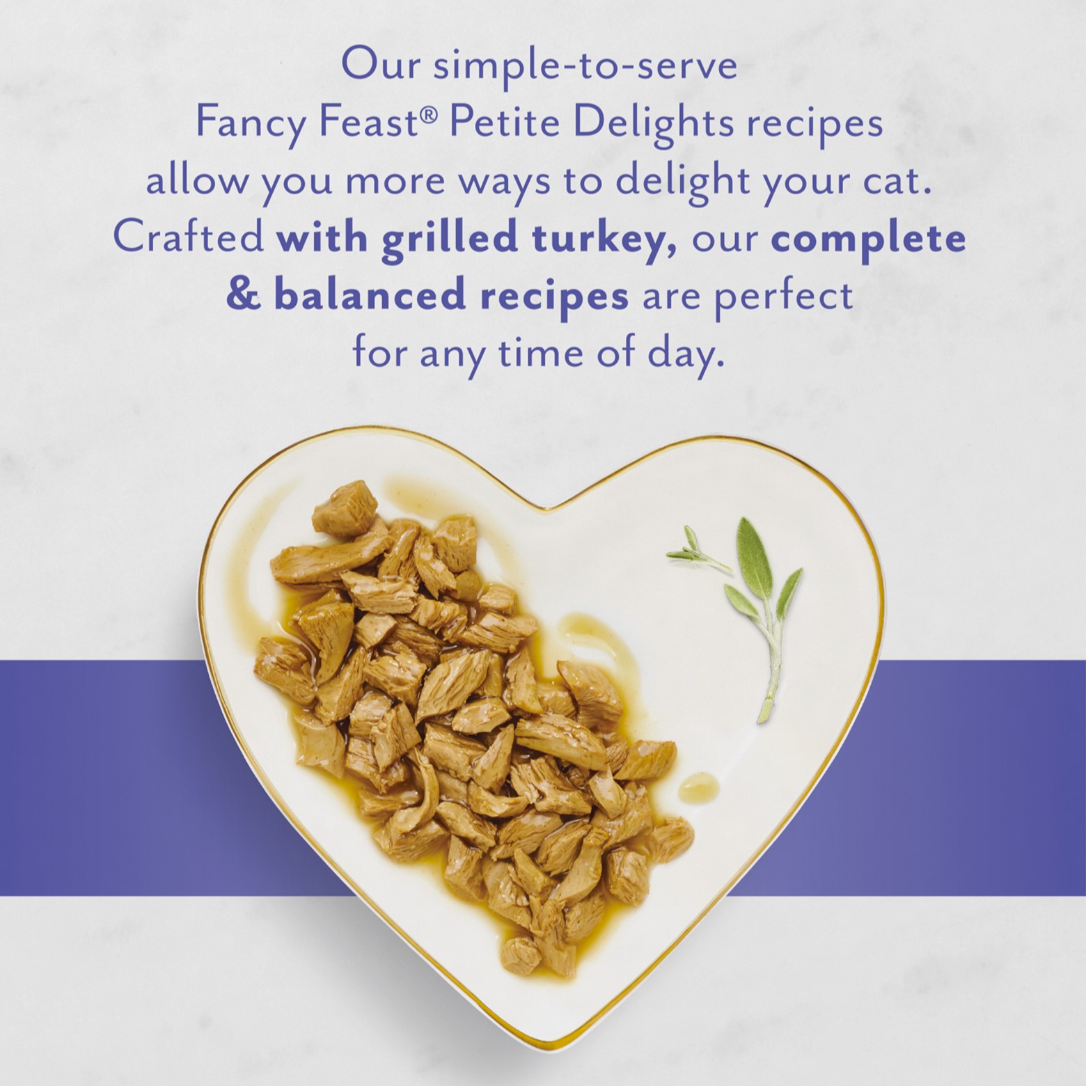 Fancy Feast Cat 50g Petite Delights with Grilled Turkey In Gravy Pouch Wet Cat Food image 4