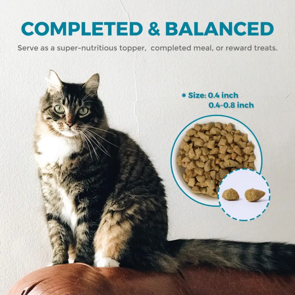 Furry Wonder SKIN & COAT VITALIZE Freeze-dried Raw Cod & Chicken Recipe For Cats 8oz (226g) image 4