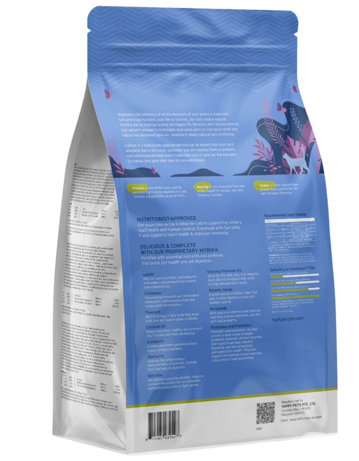 Nurture Pro Cat Nourish Life Grain-Free 227g Chicken & Turkey For Kittens Dry Cat Food image 2