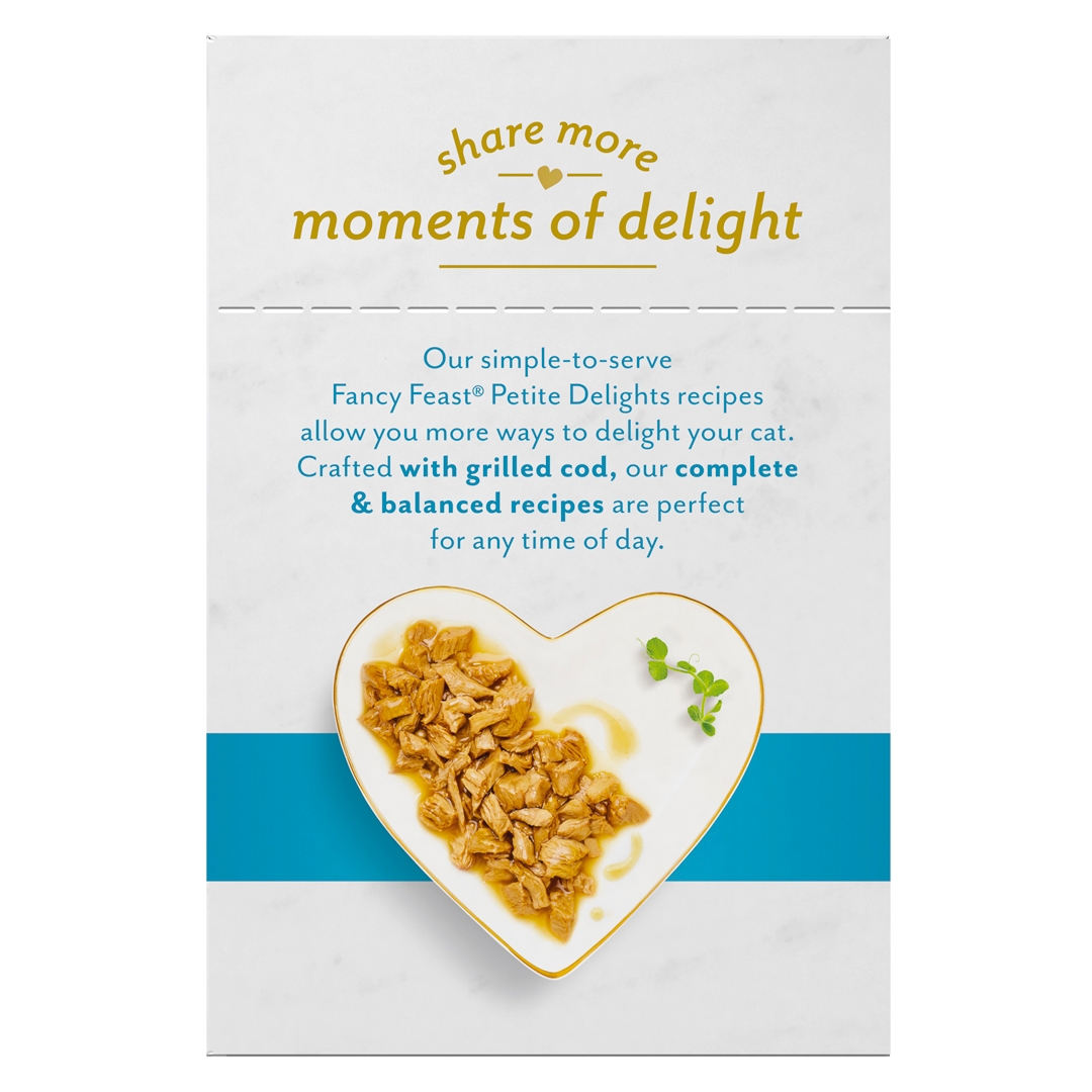 Fancy Feast Cat 50g Petite Delights with Grilled Cod In Gravy Wet Cat Food image 3