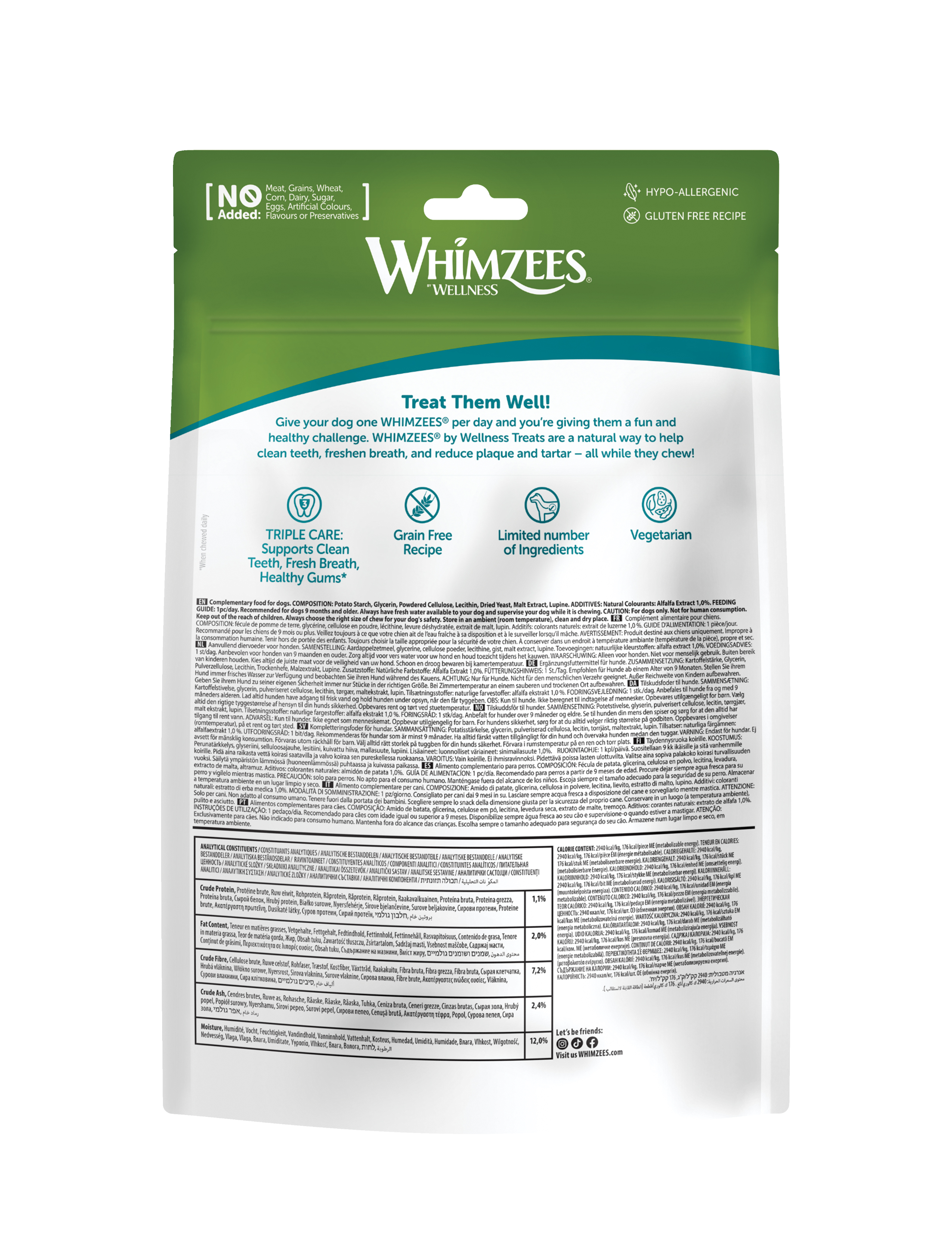 Whimzees Dog Alligator 6pcs (Large) Value Bag Dental Chews for Dogs image 5