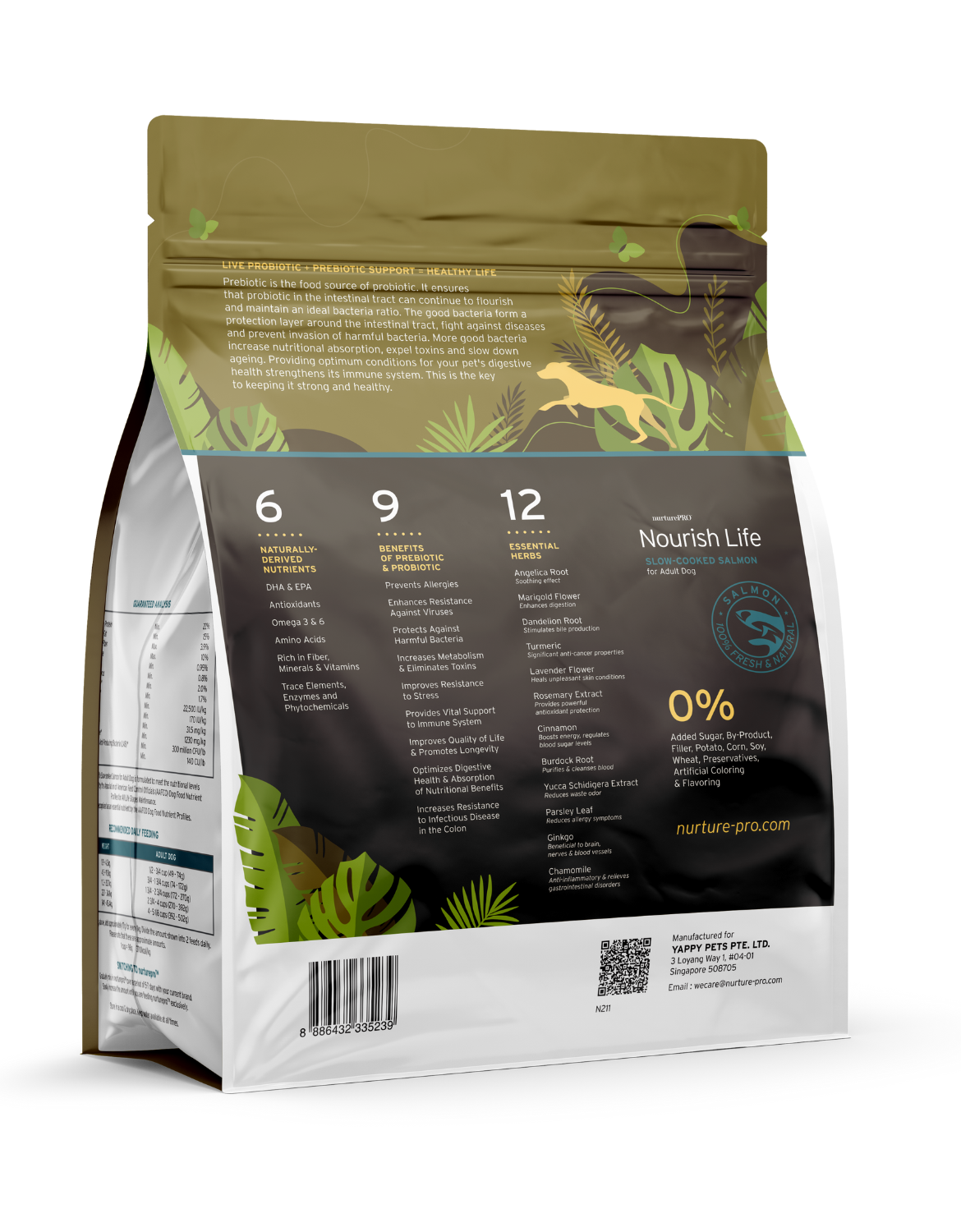 Nurture Pro Dog Nourish Life 11.8kg Slow-cooked Salmon For Adult Dog Dry Dog Food (EXP: 28 Nov 2026) image 2