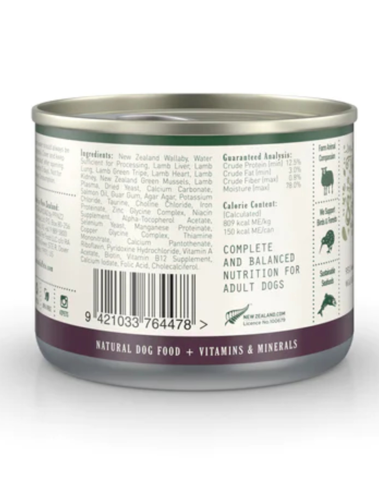 Zealandia Dog 185g Wallaby Pate Wet Dog Food image 3