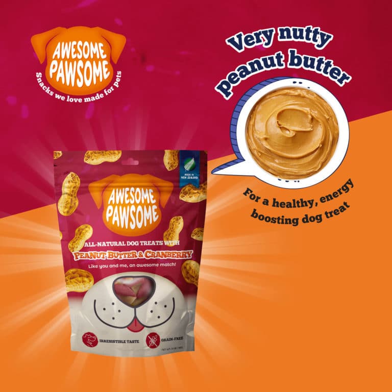 Awesome Pawsome 85g Grain Free Peanut Butter & Cranberry Dog Treat image 5