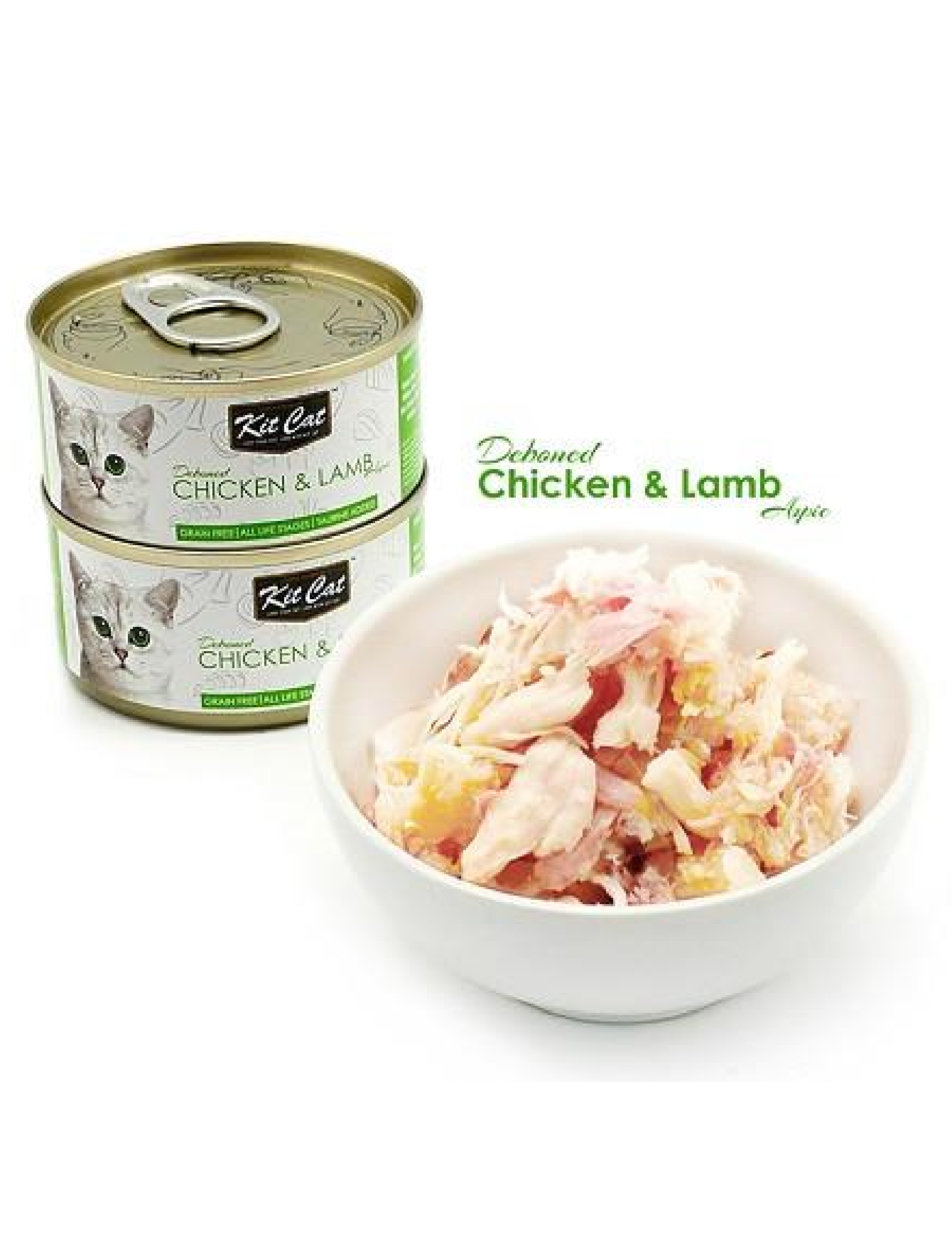 Kit Cat 80g Deboned Toppers Canned Chicken & Lamb Wet Cat Food (EXP: 20 Nov 2027) image 2
