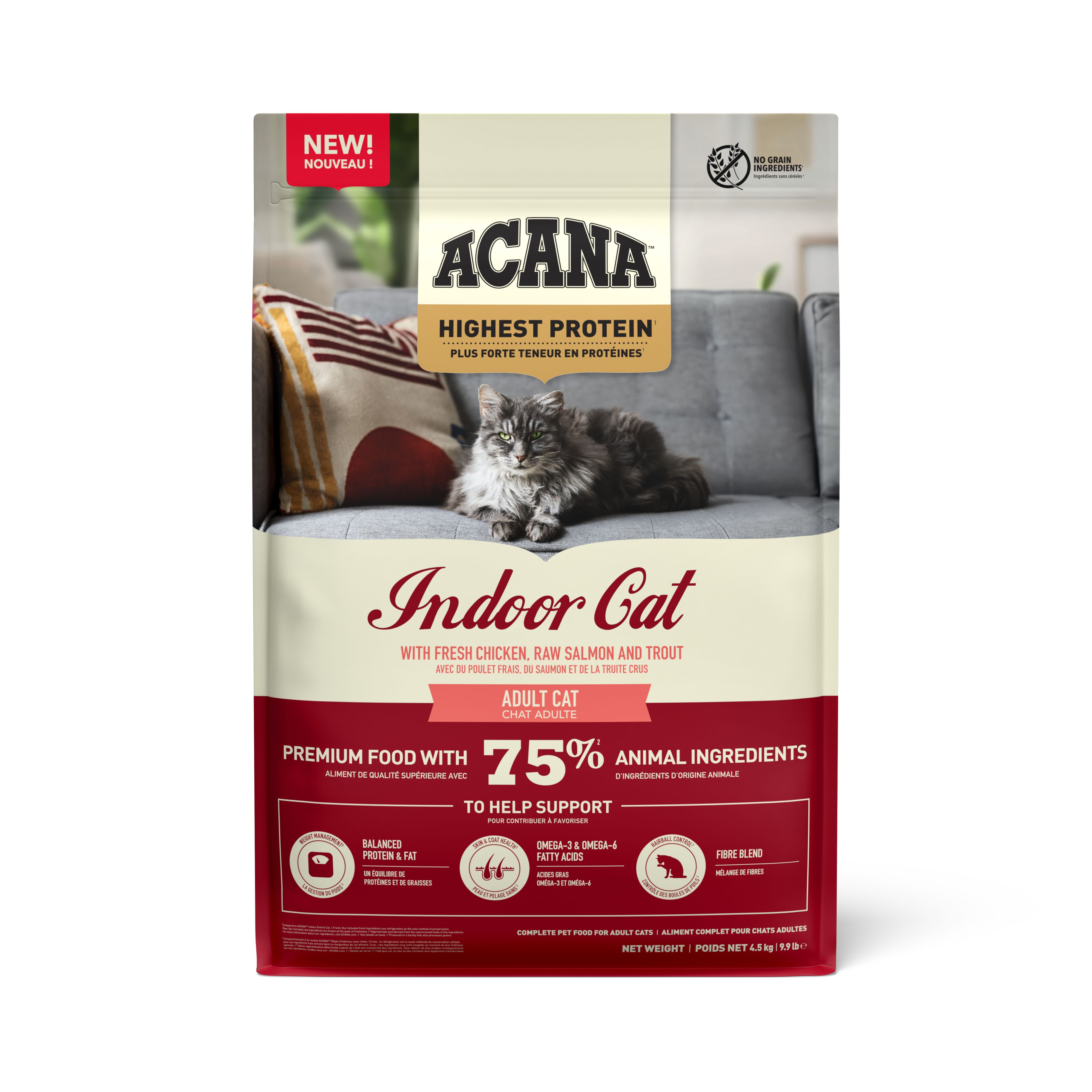 ACANA Indoor Cat Highest Protein Freeze-Dried Infused Dry Cat Food image 3