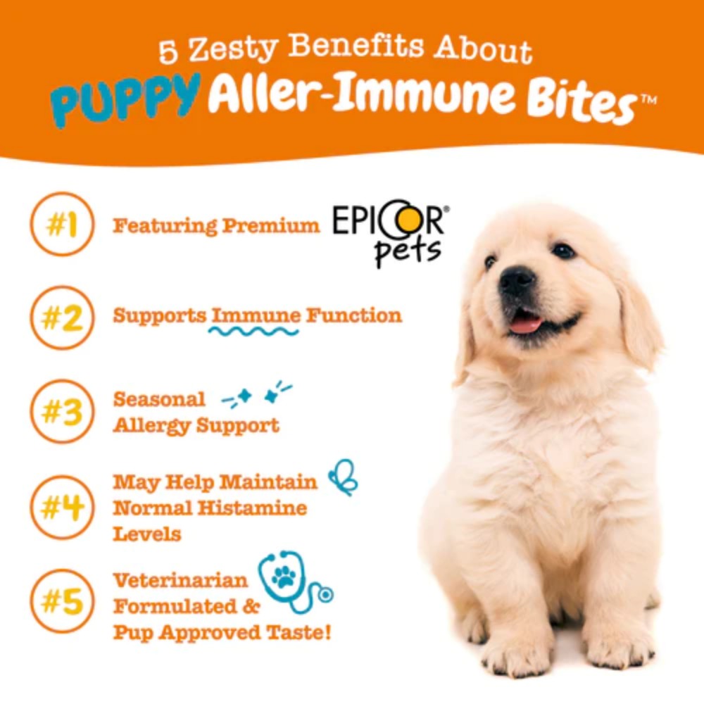 Zesty Paws 90ct Aller Immune Bites for Puppies image 5