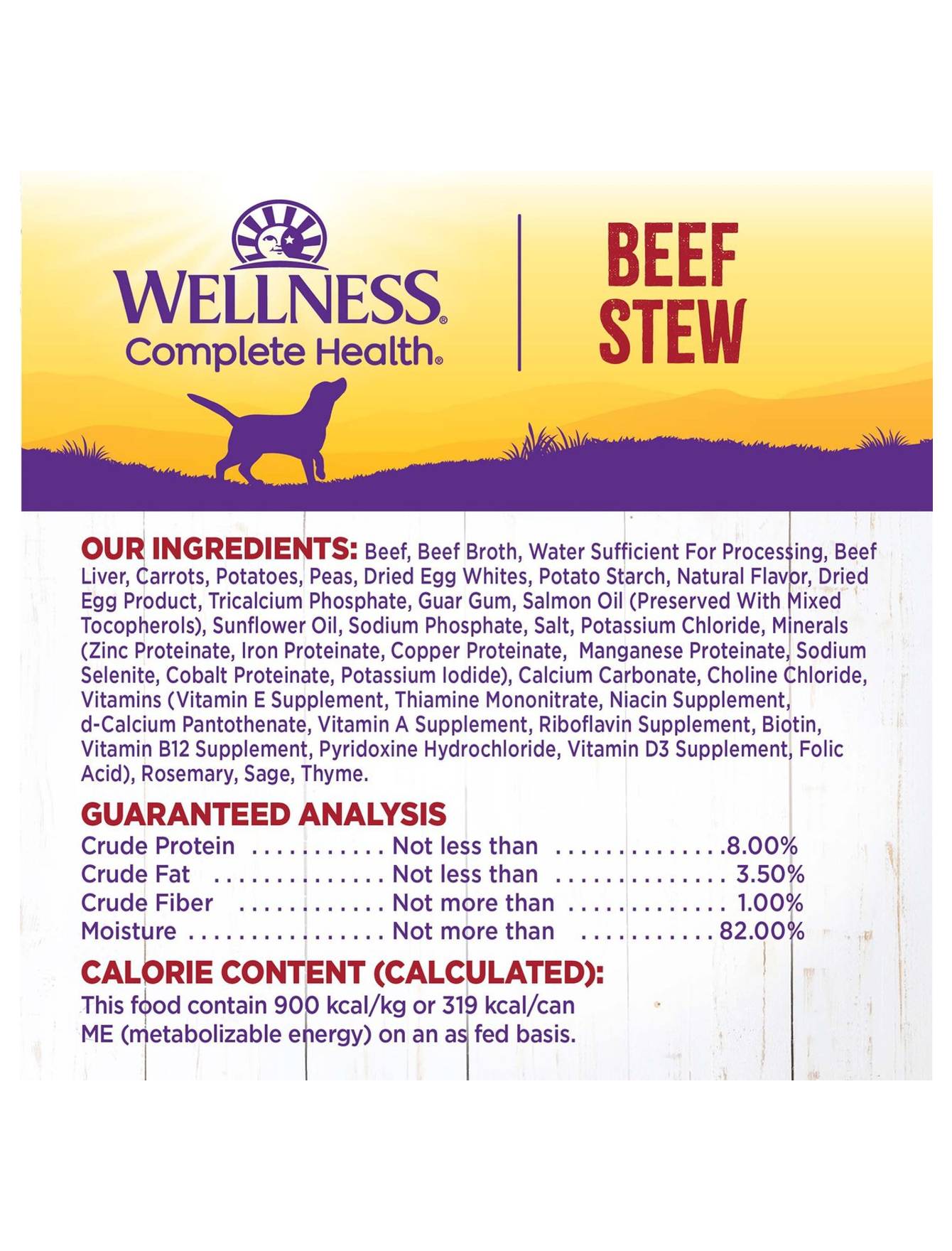 Wellness Stew Beef with Carrots & Potatoes Wet Dog Food 354g image 5