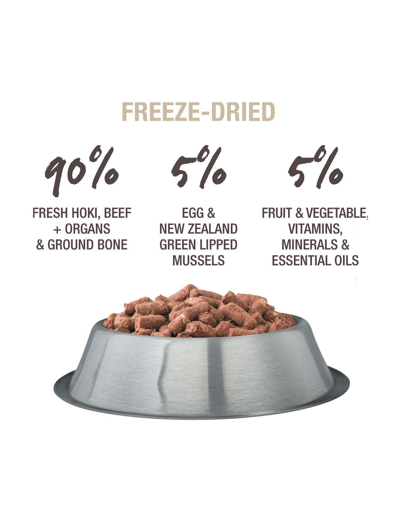 K9 Natural Dog Freeze Dried 1.8kg Hoki & Beef Feast Dry Dog Food image 2