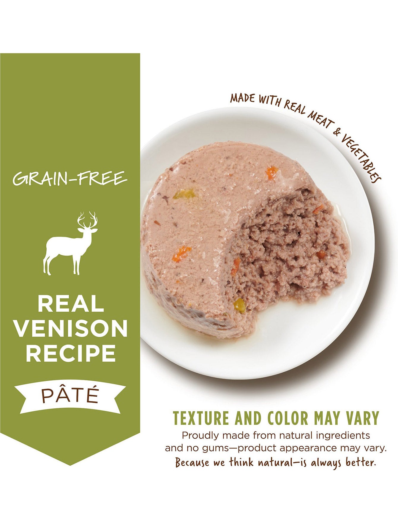 Instinct Original Grain Free Pate Cat 5.5oz Real Venison Recipe Canned Wet Cat Food *Contain Pork (EXP: 31 Jul 2027) image 2