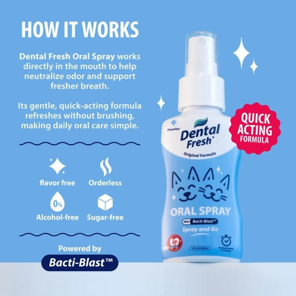 Dental Fresh Oral Spray For Dogs & Cats 3oz (89ml) image 4