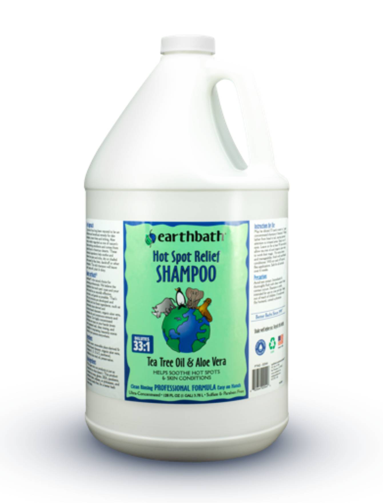 Earthbath 1 gallon Hot Spot Relief Tea Tree Oil & Aloe Vera Pet Shampoo (3.8ltr) image 2
