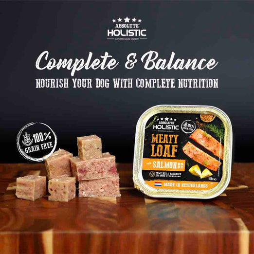 Absolute Holistic Dog 100g Complete & Balanced Meaty Loaf Salmon Wet Tray Dog Food (EXP: 06 Mar 2027) image 10