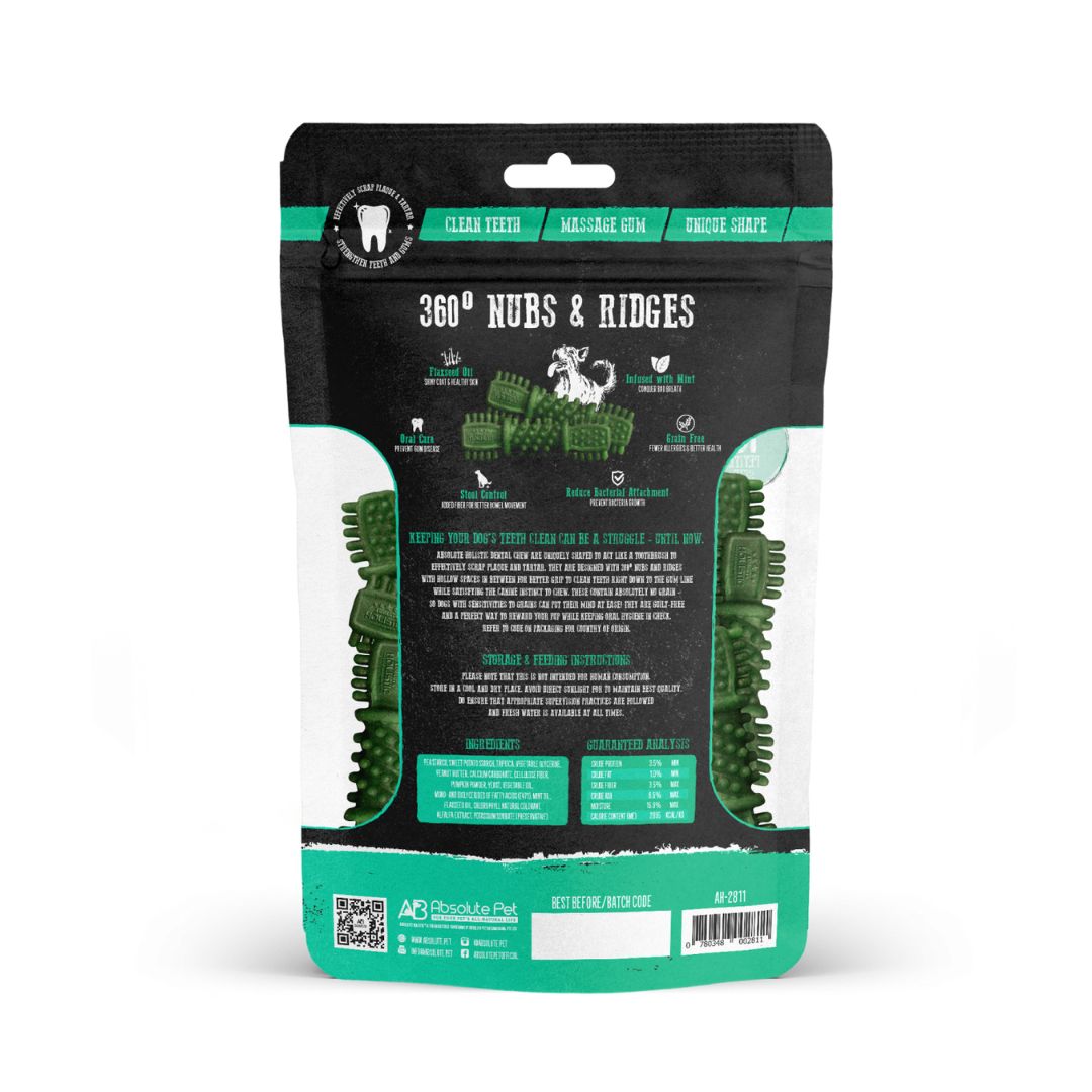 Absolute Holistic Dog 2.5" (18pcs) Dental Chew 160g Value Pack Mint Dog Treat (EXP: 20 Mar 2027) image 2