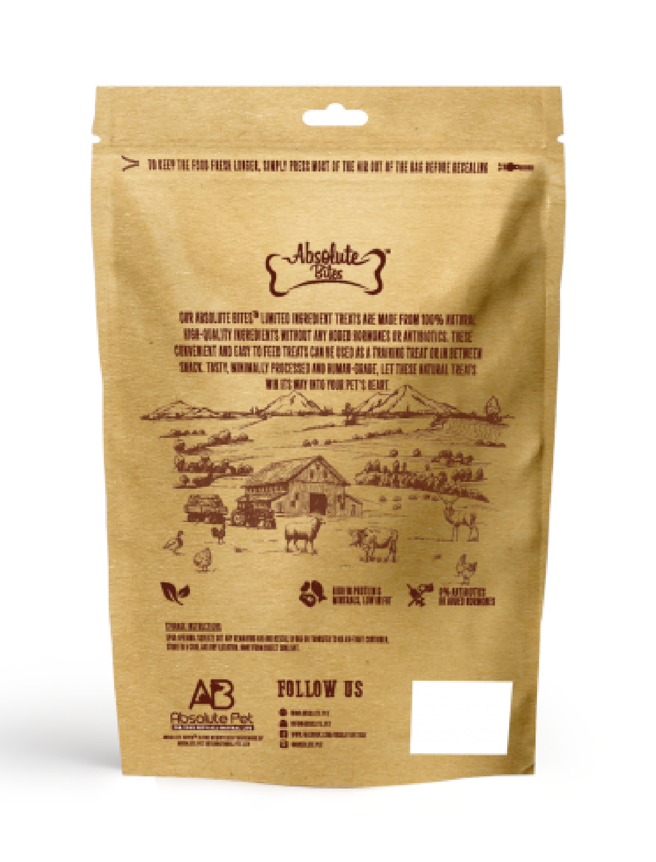 Absolute Bites Single Ingredient Freeze Dried Dog Treat Cod Fish 30g image 3