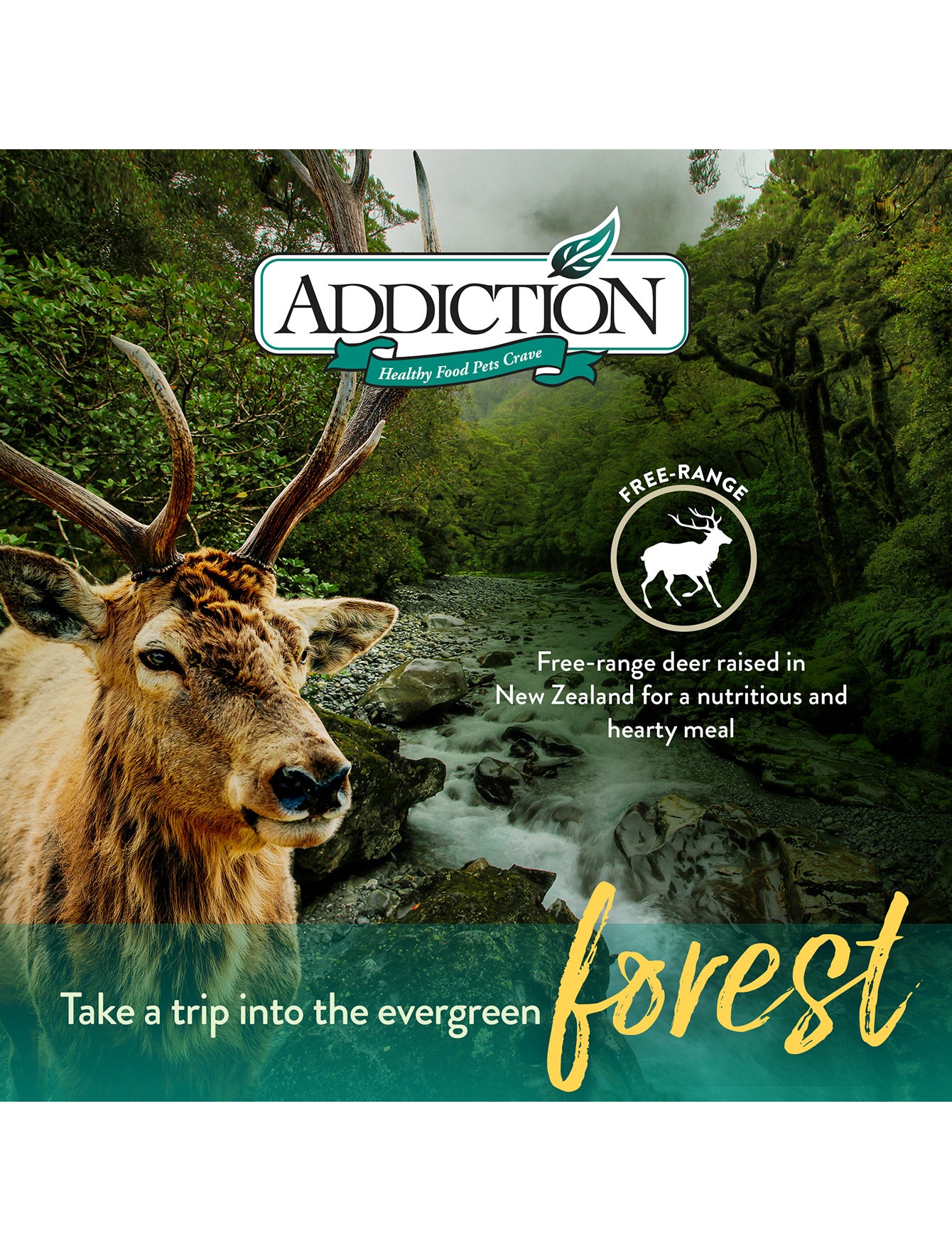 Addiction Dog 1.8kg Grain Free Viva La Venison Dry Dog Food image 2