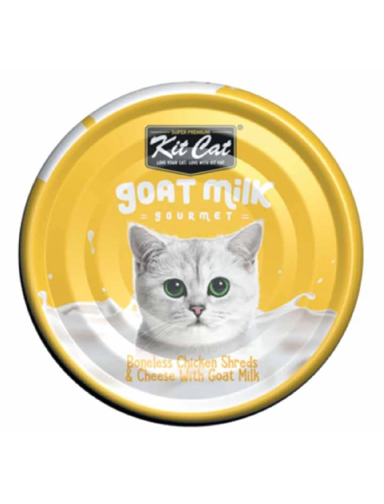Kit Cat 70g Goat Milk Gourmet Boneless Chicken Shreds & Cheese With Goat Milk Wet Cat Food (EXP: 18 Mar 2027) image 2