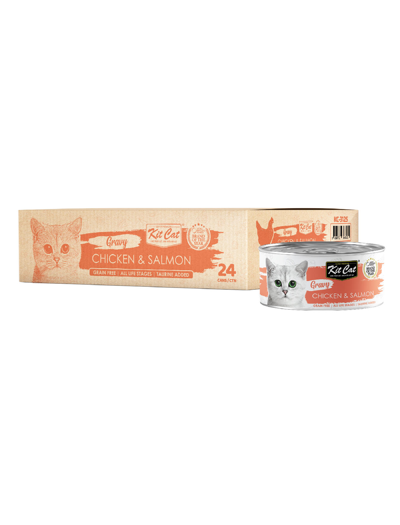 Kit Cat 70g Gravy Canned Chicken & Salmon Wet Cat Food image 4