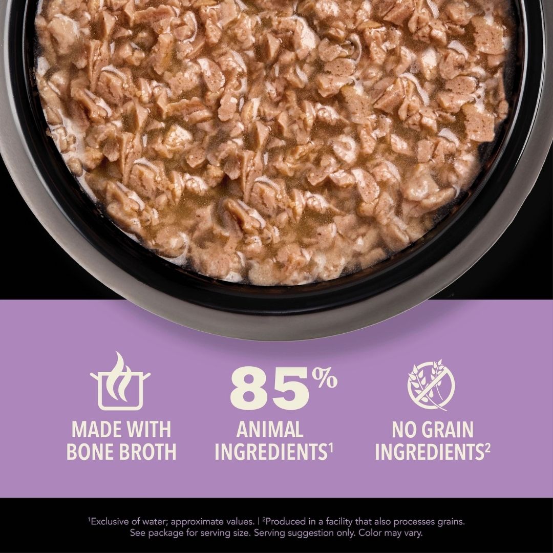 Acana Cat 155g Chunks In Broth Kitten Chicken & Salmon Recipe Wet Cat Food image 2