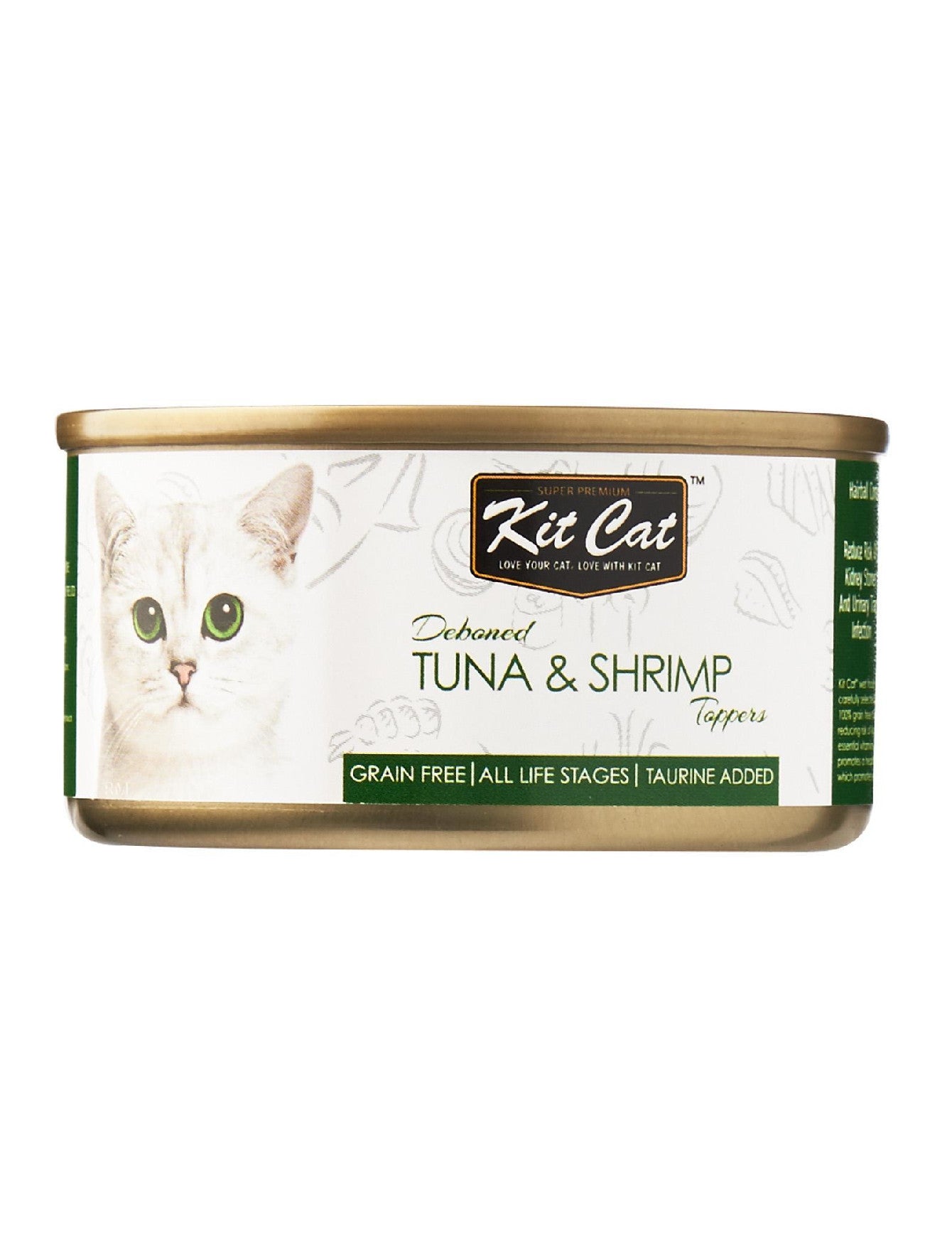 Kit Cat 80g Deboned Toppers Canned Tuna & Shrimp Wet Cat Food image 2