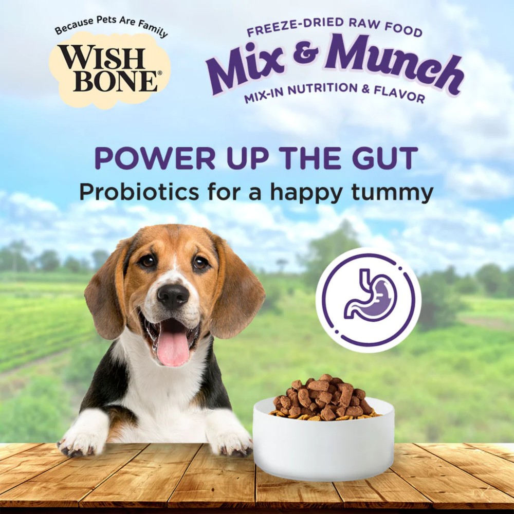 Wishbone Dog 350g Mix & Munch Beef & Ocean Fish Grain-Free Freeze-Dried Raw Food Dog Food Topper image 3