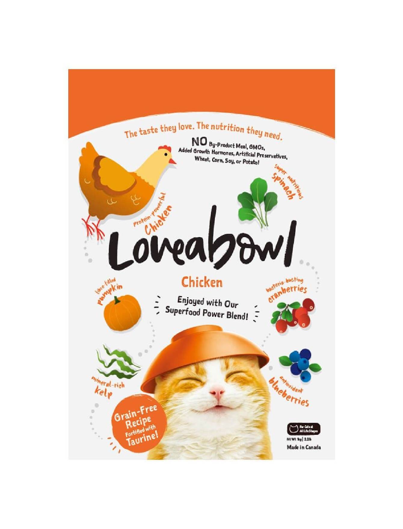 Loveabowl Cat 150g Chicken & Snow Crab Cat Dry Cat Food image 3
