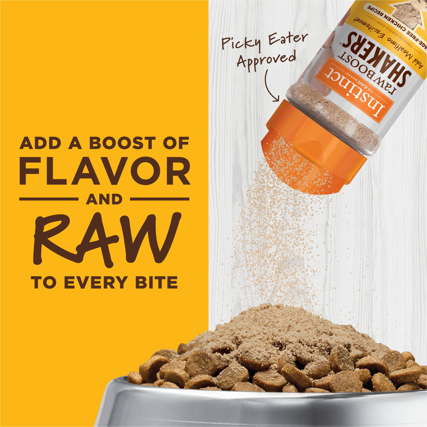 Instinct Freeze Dried Raw Boost Shakers Cat 5.5oz Chicken Cat Food Topper image 6