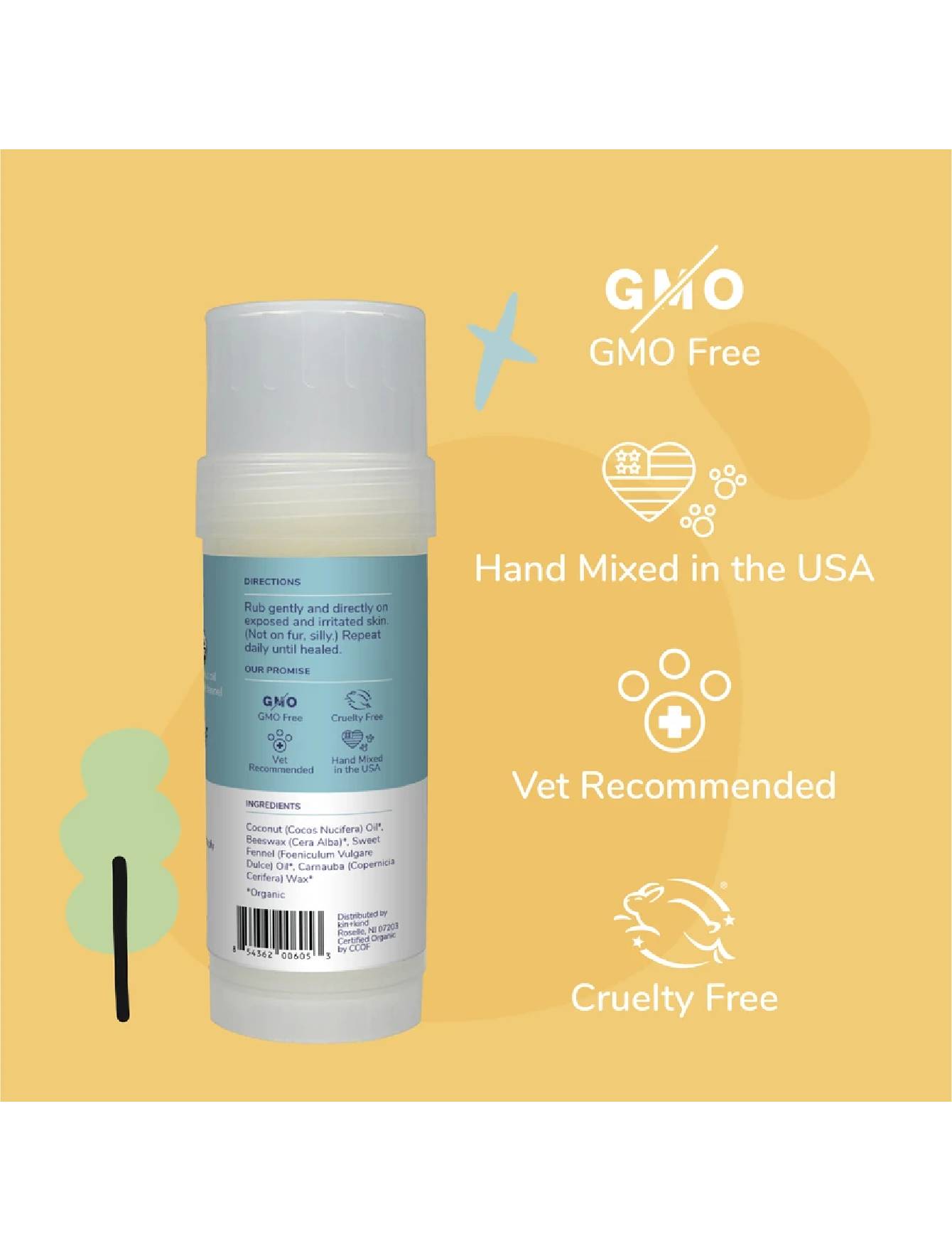 Kin+Kind 65ml Hot Spot Relief Stick for Dogs image 3