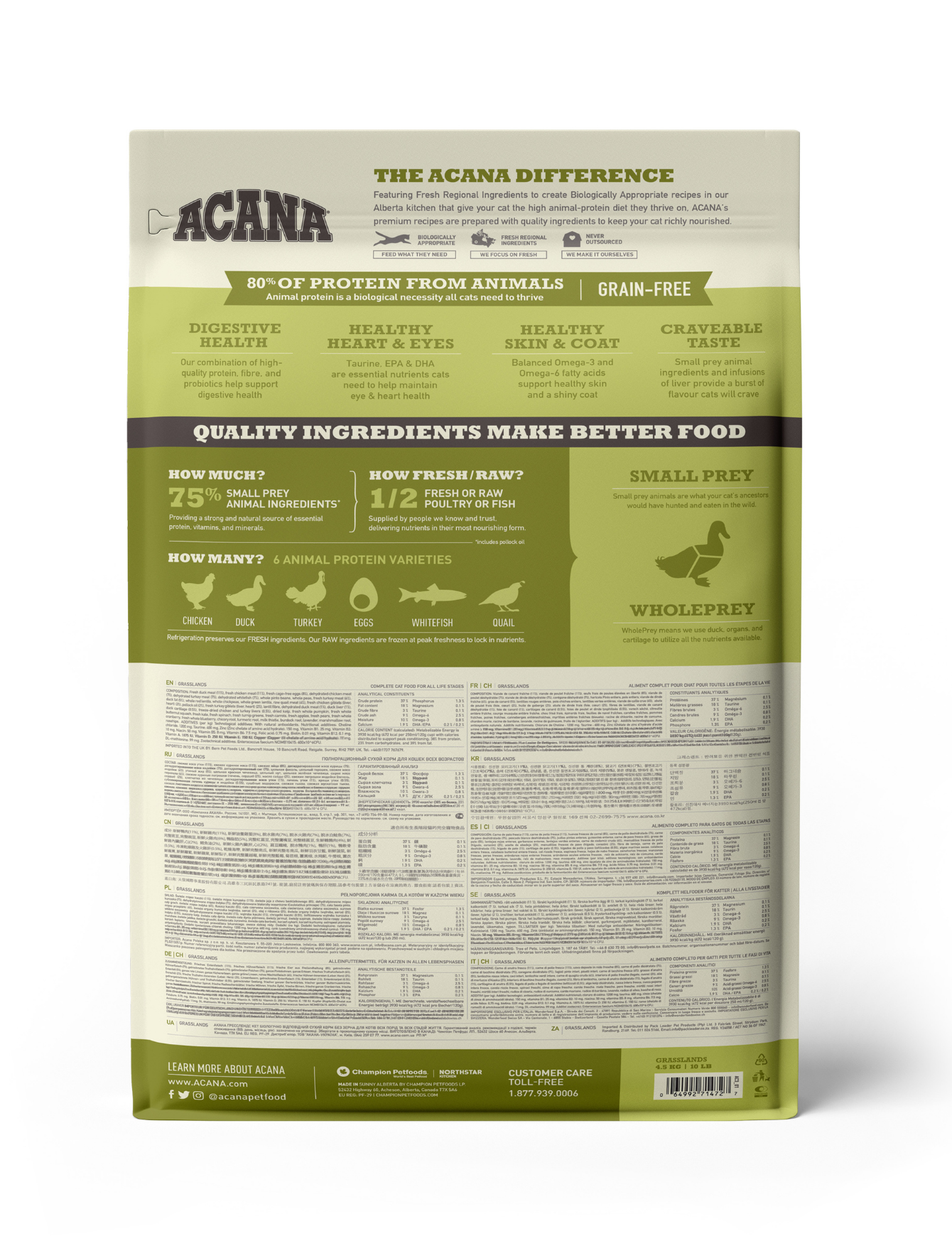 Acana Cat Regionals 4.5kg Grasslands Dry Cat Food image 2