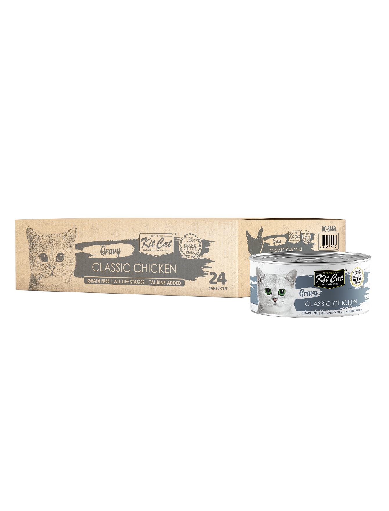 Kit Cat 70g Gravy Canned Classic Chicken Wet Cat Food image 3