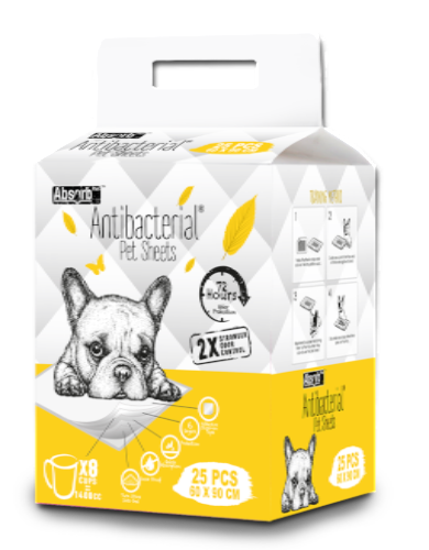 Absorb Plus 25pcs (Large) 60x90cm Antibacterial Training Pee Pad image 5
