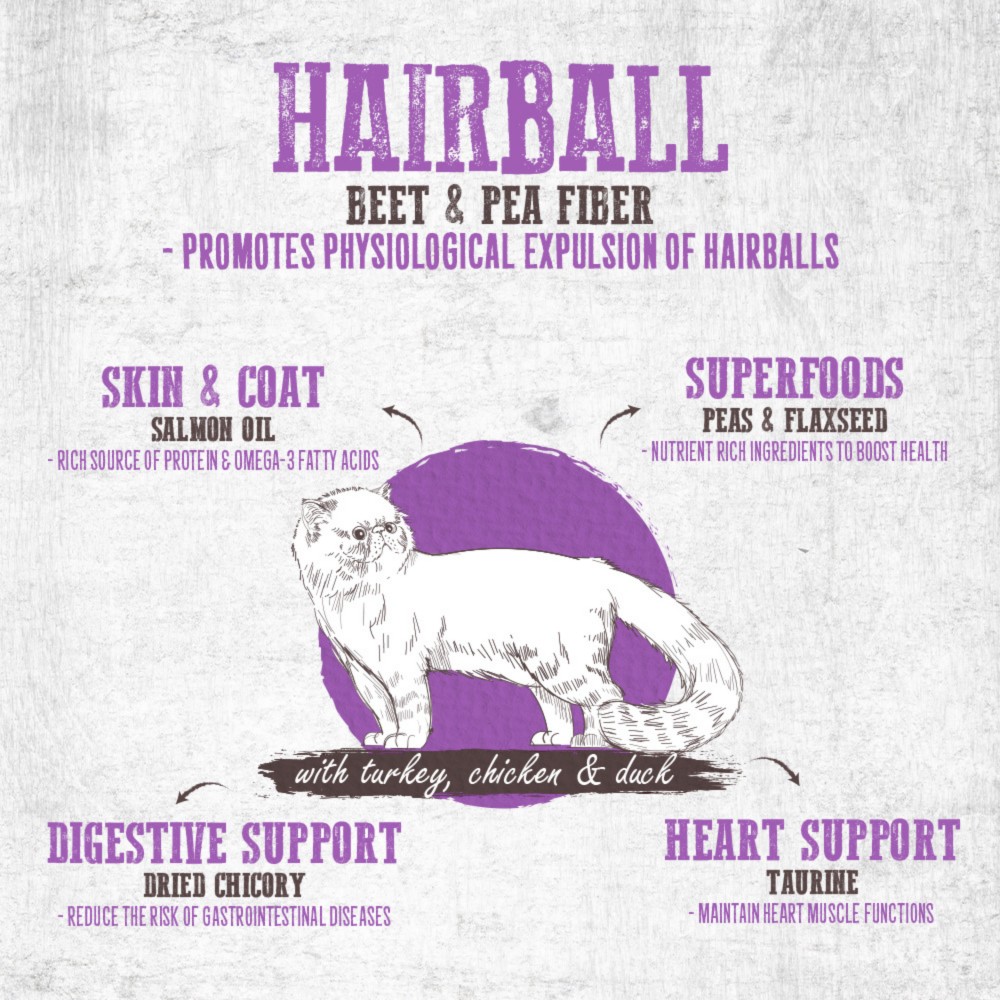 Absolute Holistic Cat 10lbs Grain Free Hairball Dry Cat Food image 2