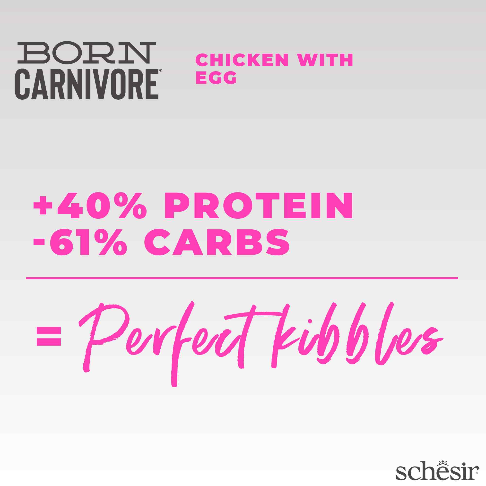 Schesir Cat 1.25kg Born Carnivore Chicken with Egg Baby Cat Baked Dry Recipe Dry Cat Food image 10