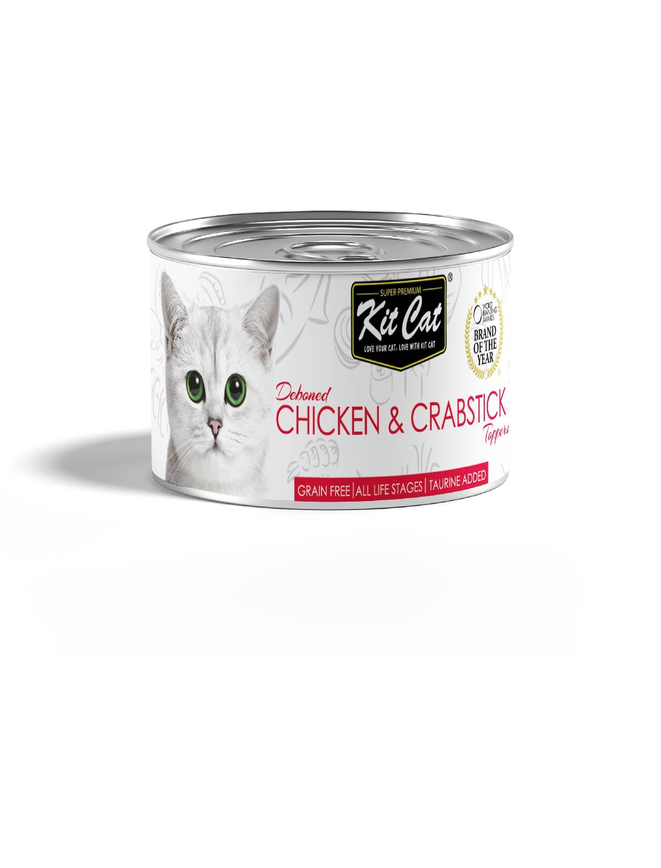 Kit Cat 80g Deboned Toppers Canned Chicken & Crabstick Wet Cat Food (EXP: 23 Oct 2027) image 5
