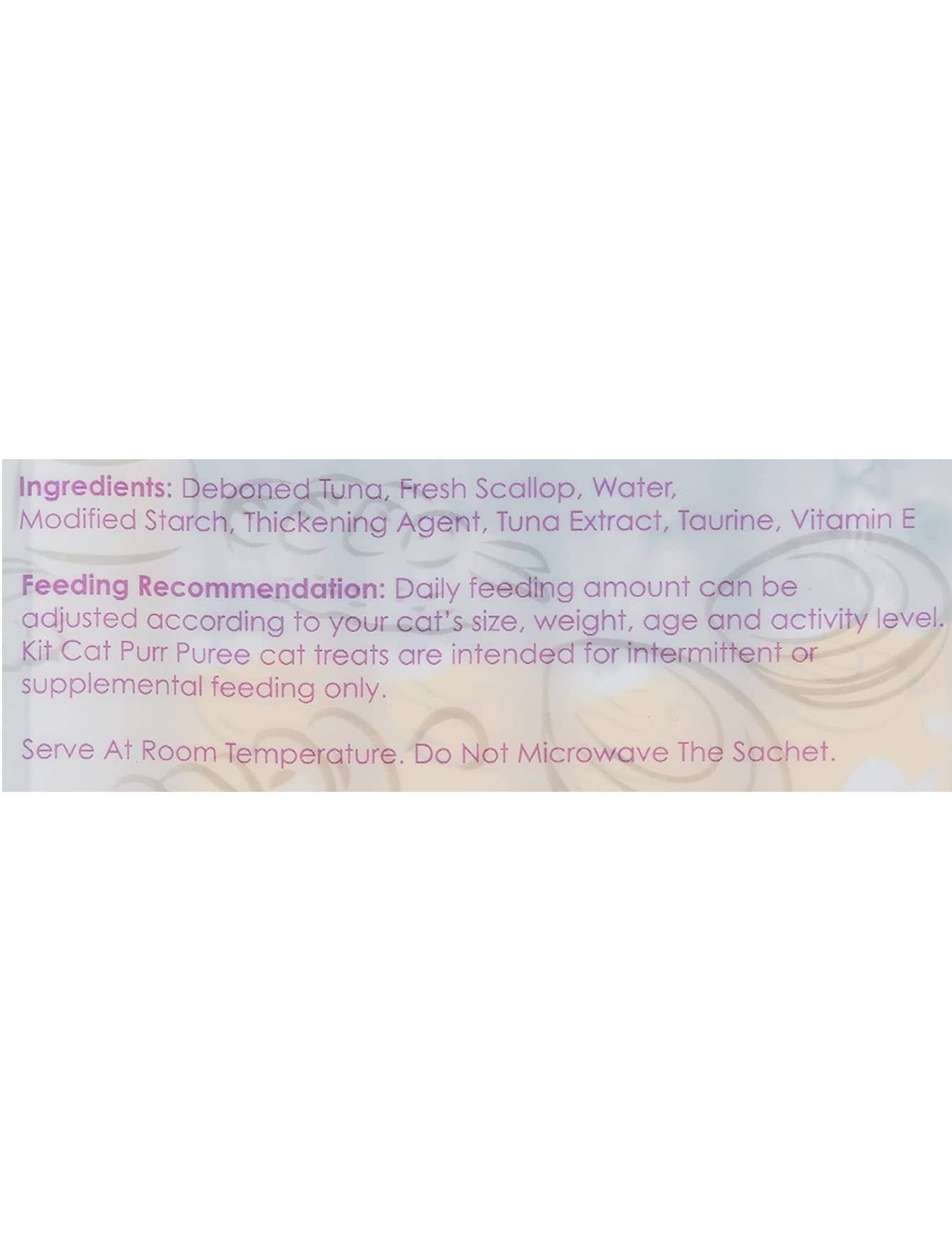 Kit Cat 5x15g Purr Puree Tuna & Scallop Cat Treat image 5