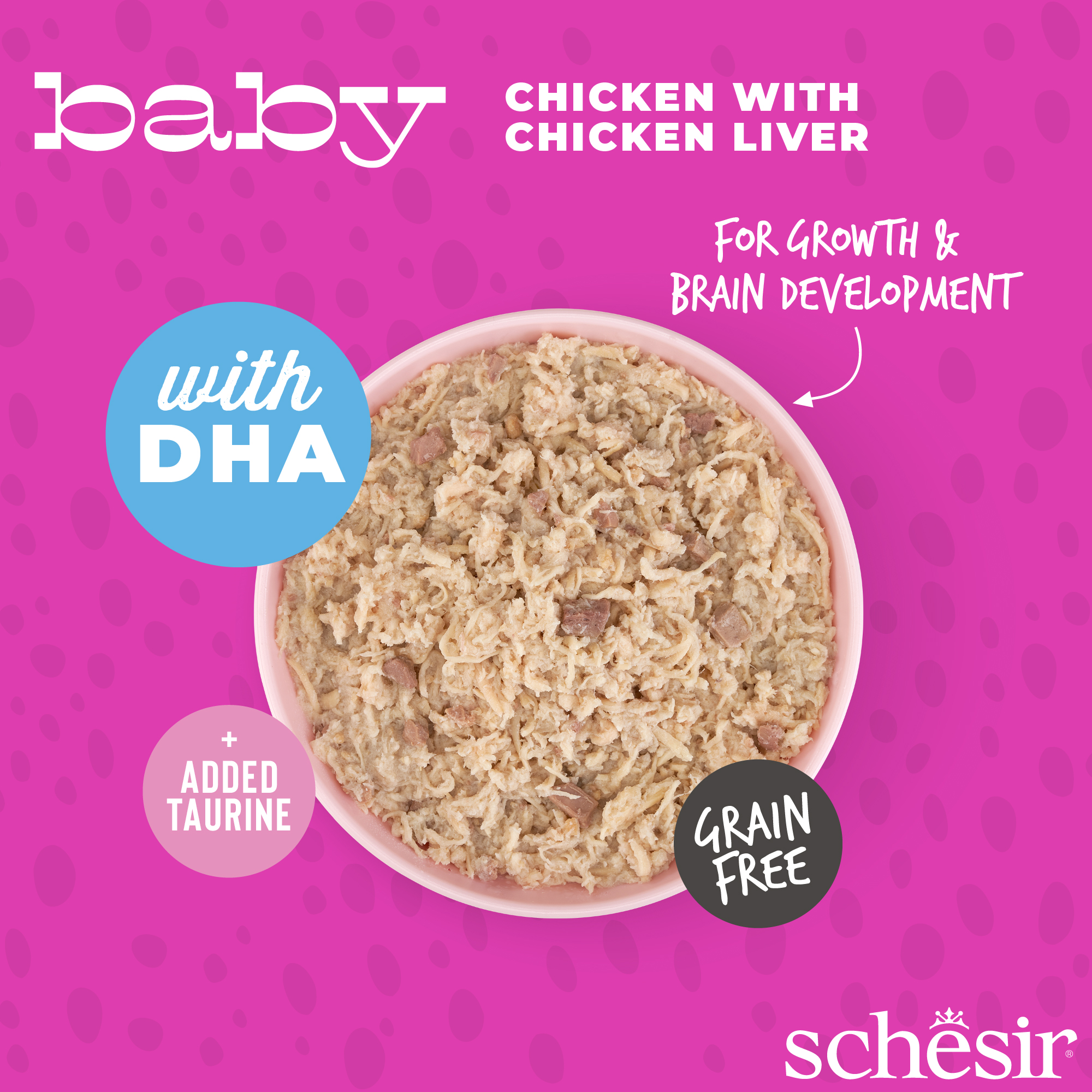 Schesir Cat 70g Baby Wholefood Chicken with Chicken Liver Wet Cat Food image 3