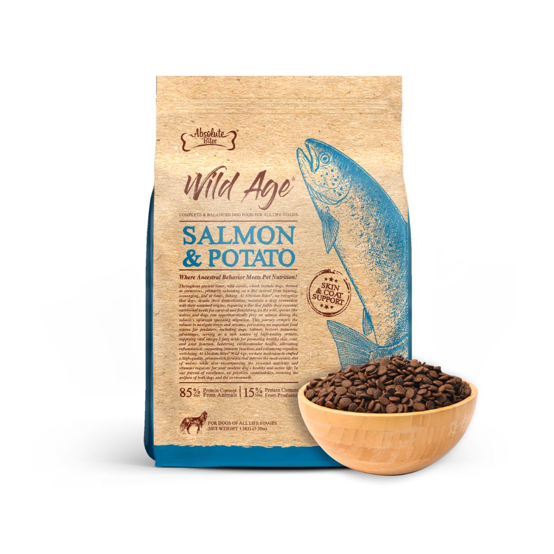 Absolute Bites Dog Wild Age 9.97kg Salmon & Potato Dry Dog Food (EXP: 10 Jan 2027) image 4