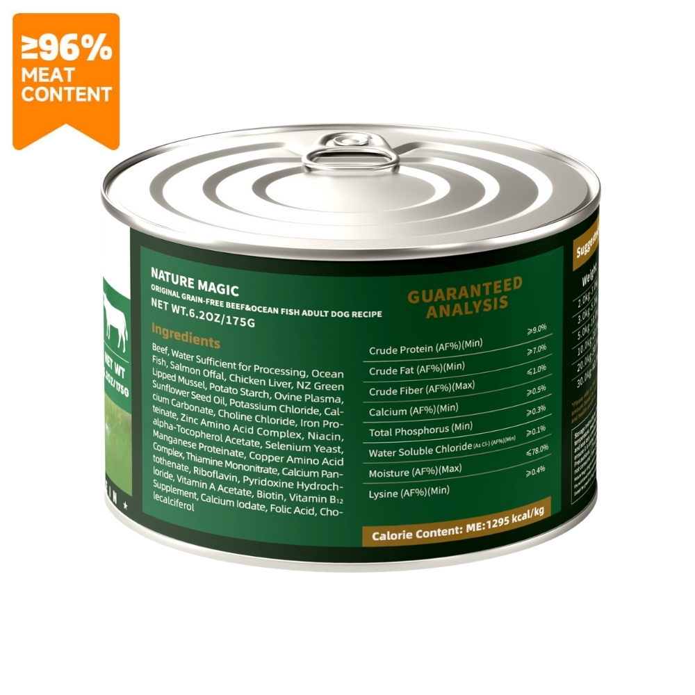 Nature Magic Dog 175g Grain-Free Beef & Ocean Fish Wet Dog Food image 2