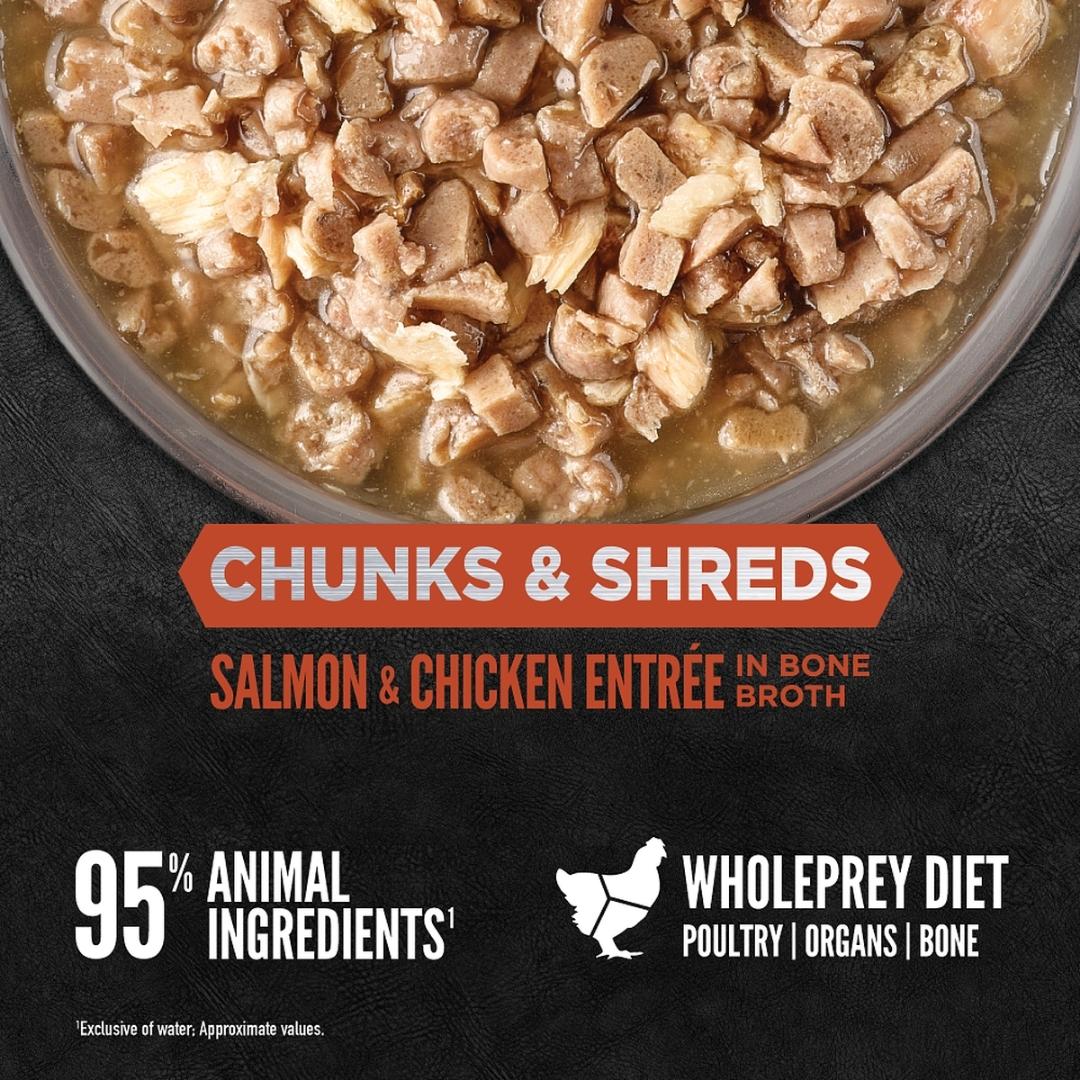 Orijen Cat 155g Chunks & Shreds Salmon & Chicken Entree Wet Cat Food image 4