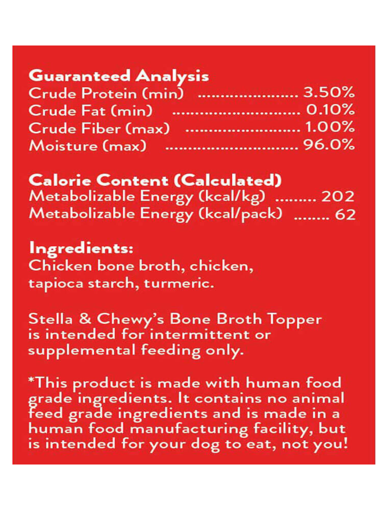 Stella & Chewy's Broth Topper 325ml Cage Free Chicken Wet Dog Food image 4