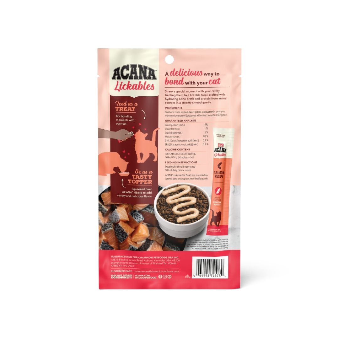 Acana Cat 14gx5 Lickables Salmon Cat Treat image 7
