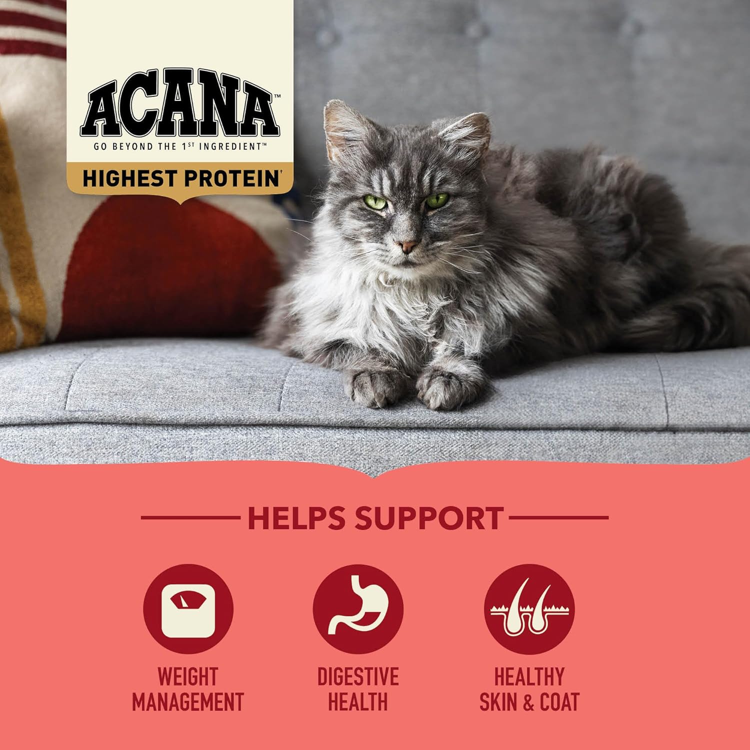 ACANA Cat Indoor 1.8kg Highest Protein Freeze-Dried Infused Dry Cat Food image 3