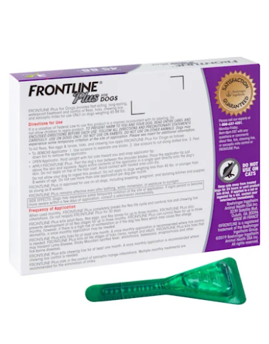 Frontline Plus Dog Spot On Large 2.68mlx3 Pipette image 2