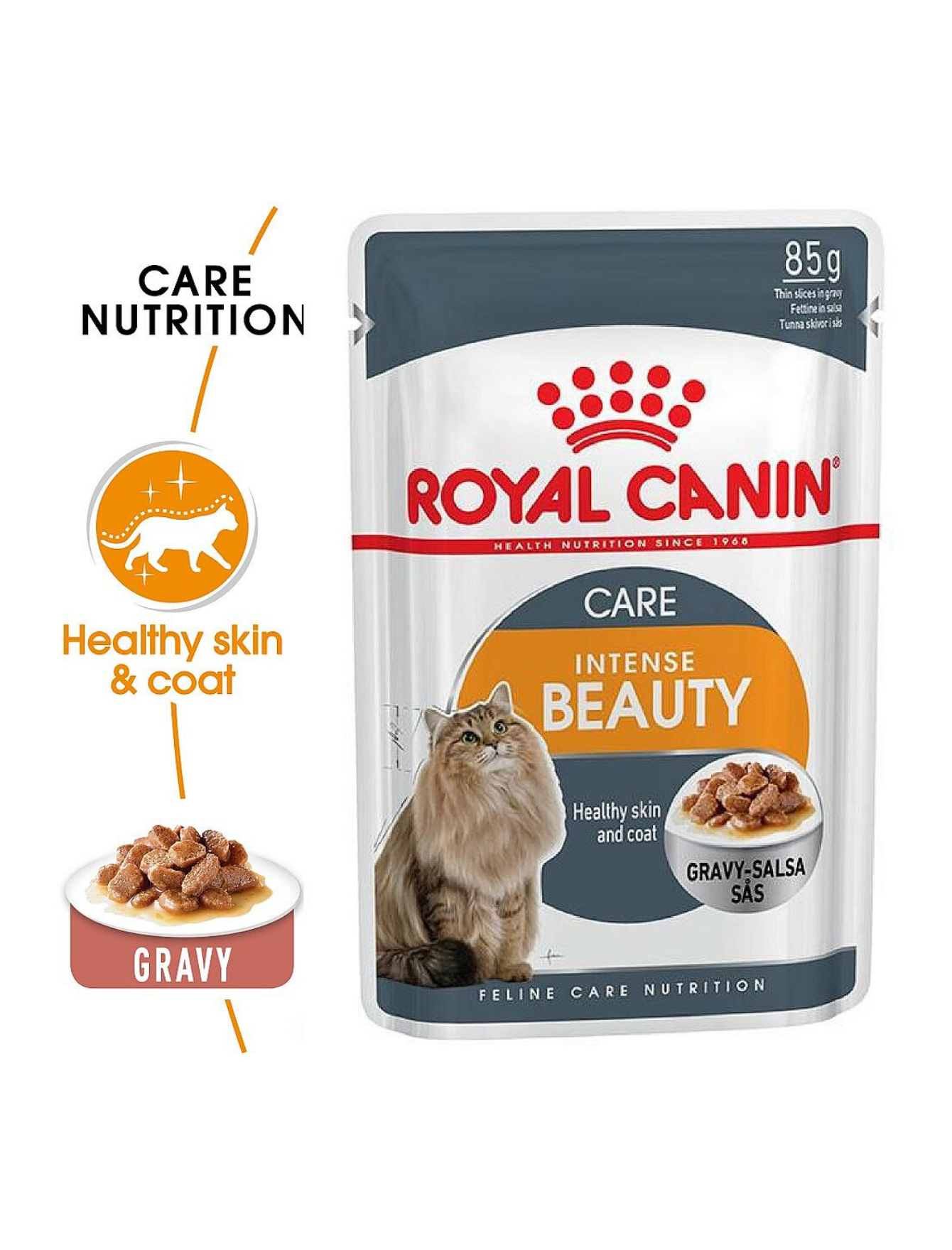 Royal Canin Cat 85g Intense Beauty Gravy Wet Cat Food image 2